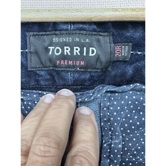 Torrid Premium Trouser Ankle Skinny Jeans Womens Size 20R Dark Wash - Picture 5 of 16